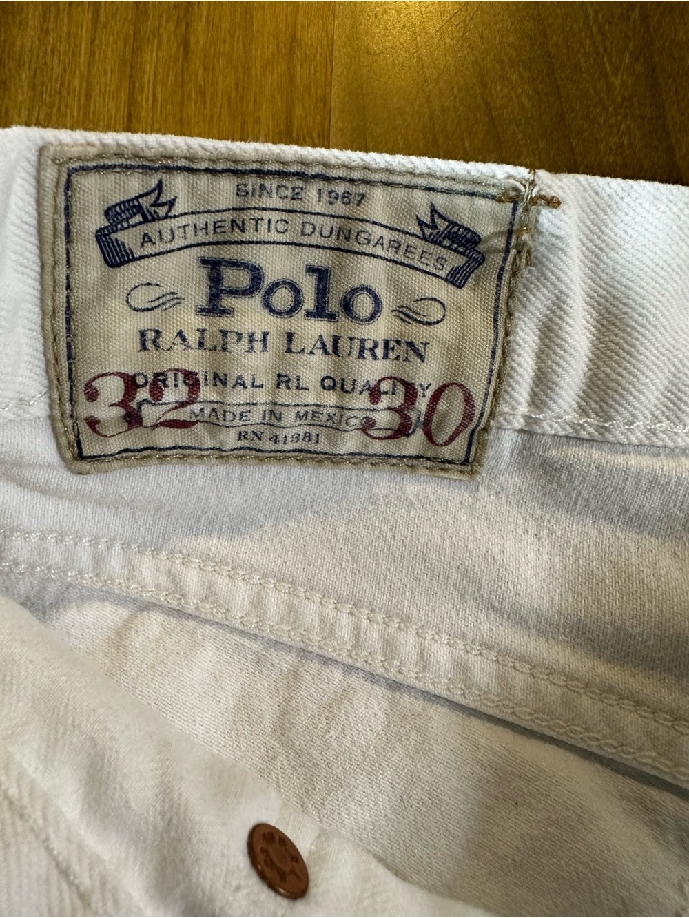 Polo Ralph Lauren Varick Slim Straight White Jeans Women's 32x30 Denim - Picture 4 of 10